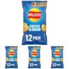 Walkers Cheese and Onion Vegetarian Multipack Crisps, Ideal for Lunch and Snacking 48X25 g