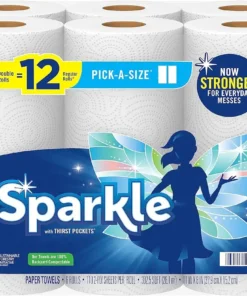 Sparkle Pick-A-Size Paper Towels, 6 Double Rolls = 12 Regular Rolls 1